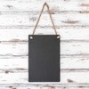 1x Slate 30 x 20cm Wall Hanging Chalk Message Black