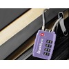 SharkByte TSA Approved Suitcase Locks - 4 Digit Security Travel