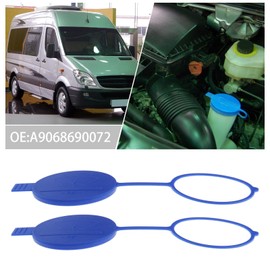 eMagTech 2 Pieces Windscreen Washer Lid Compatible with Sprinter 2006-2018 A9068690072 Car Windshield Washer Bottle Cap 73.5mm Inner Diameter