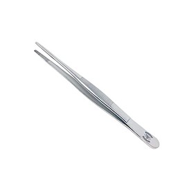 Scientific Labwares Stainless Steel General Application Lab Forceps with Straight Broad Strong Tips (6 in. (152 mm))