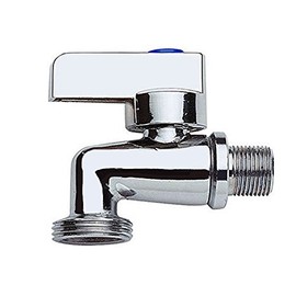 Gariella - Device valve, water valve with 3/4 inch connection for the interior/basement, 1/2 inch on the wall