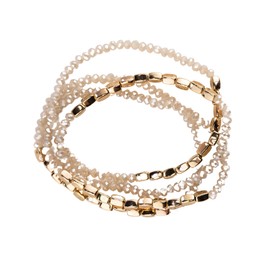 Olivia Welles Radiant Beaded Bracelets - Stackable Stretch Bracelet for Women - Exquisite Craftsmanship for Every Fashion Moment or Event