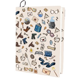 craspire Magic Elements Stretchy Book Cover Washable Reusable Large Book Protector Made of Nylon Elastic Notebook Covers Suitable for 9 x 11 Inch Hardcover Books for Classroom