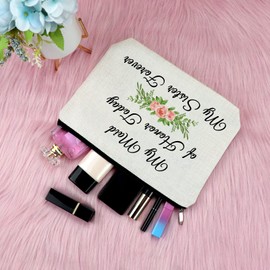 Bridesmaid Gifts Maid of Honor Gifts from Bride Makeup Bag Bridesmaid Proposal Gifts Wedding Day Bridal Party Cosmetic Bag Bachelorette Gifts for Bridesmaids Matron of Honor Cosmetic Pouch