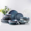 AmorArc Ceramic Dinnerware Sets,Handmade Reactive Glaze Stoneware Plates and Bowls