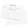 75 Recipe Cards 4x6inch Double Sided Thick Card Stock Fit