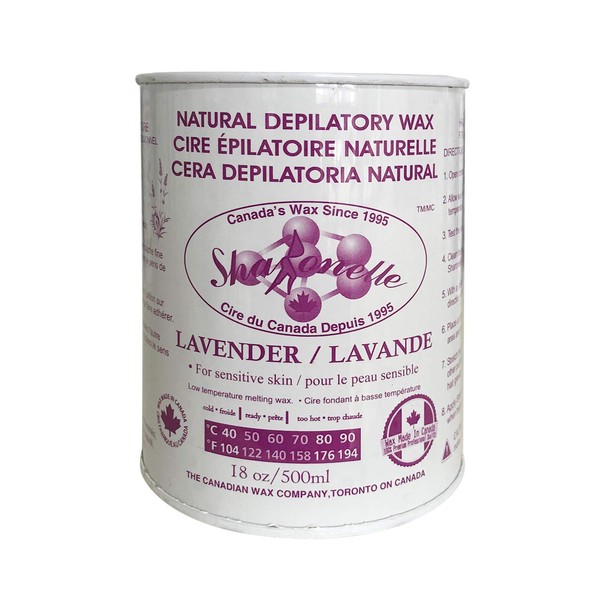 Sharonelle Soft Wax All Purpose Natural Depilatory Canned Wax (1 pcs, Lavender)