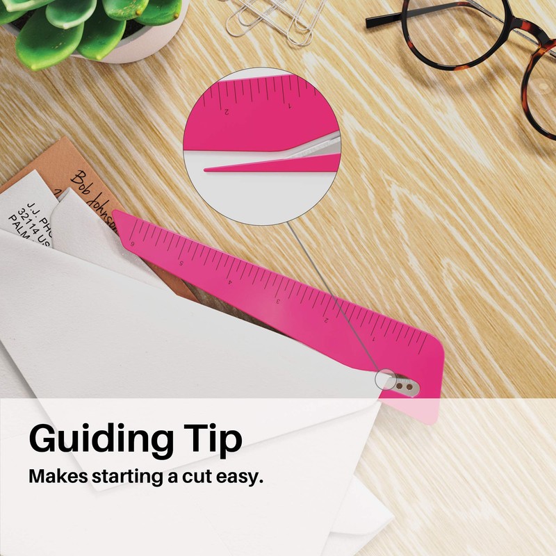 Uncommon Desks Ruler & Letter Opener Combo - Easy to