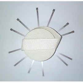 HDM 2" x 50ft White Fiberglass Racing Exhaust Header Pipe Heat Wrap Tape Kit w/ 6 Stainless Steel Ties