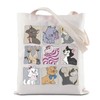 ZJXHPO Cartoon Character Tote Bag WDW Reusable Grocery Shopping Bag