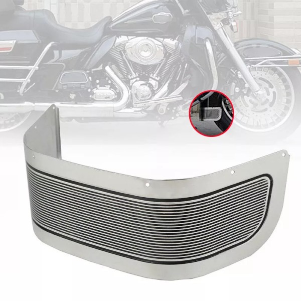 Trichtu Mount Front Fender Trim Skirt Chrome For Harley Touring