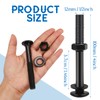 Zonon 12 Sets 1/2 x 4 Inch Black Carriage Bolt