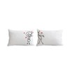 The Purple Tree Couple Pillow Cover (2 Pieces) - White