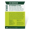 Organic Lettuce Seeds (Heirloom Buttercrunch) - Approx 1500 Seeds -