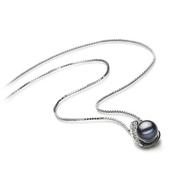 Claudia Black 7-8mm AA Quality Freshwater 925 Sterling Silver Cultured Pearl Pendant For Women