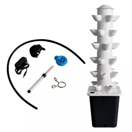 OE Quality Black Indoor Smart Garden Kit w/ Pump and Movable Water Tank 30 Holes Plant Gift