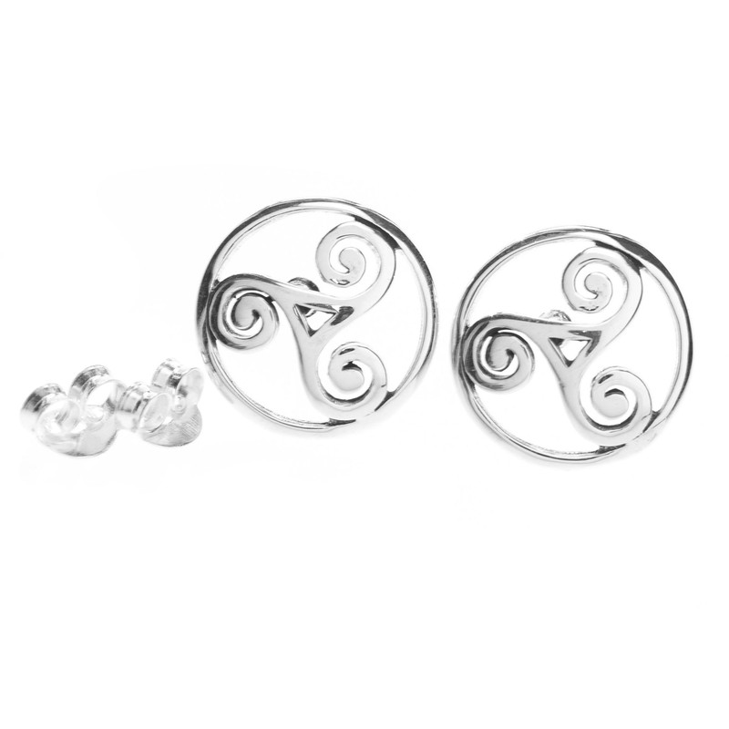 WINDALF ALIJA Boho Earrings Diameter 1.2 cm Celtic Triskele Life