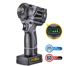 Durofix RI12184-4T G12 Series Brushless 1/2" Drive Cordless Impact Wrench, Max 400 ft lb, 3-Stage Auto-Shutoff & Smart Reverse - BARE TOOL ONLY