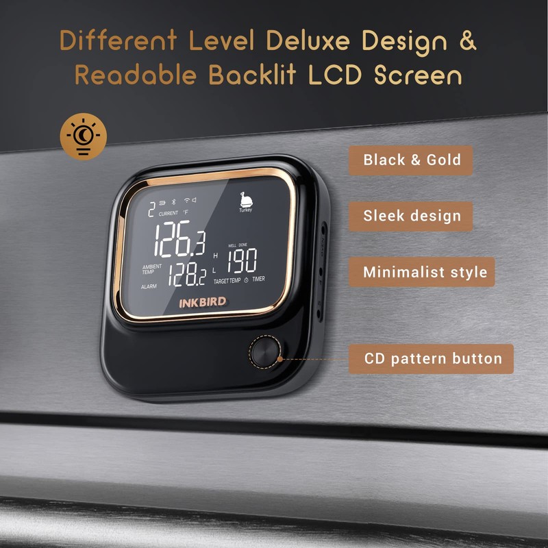 5GHz WiFi & Bluetooth 5.1 Meat Thermometer, Inkbird WiFi Grill