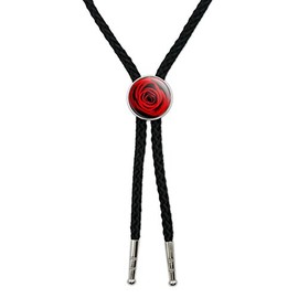 GRAPHICS & MORE Red Rose Western Southwest Cowboy Necktie Bow Bolo Tie