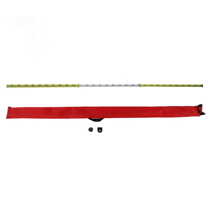 Dual Scale Tower Ruler Double Sided Telescopic Ruler with Bubble