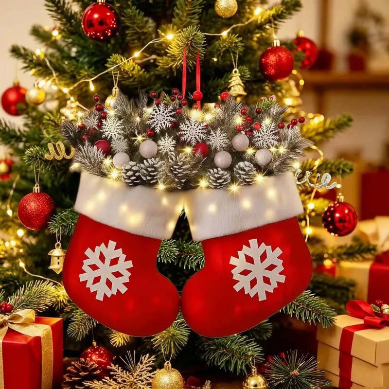 Adornos Para El Árbol De Navidad Con Luces Led
