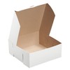 [10 Pack] White Bakery Pastry Boxes - 9 x 9