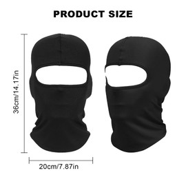 NITAIUN Pack of 5 Balaclavas, Face Cover, Ski Mask, Motorcycle Mask, Bicycle Face Mask, Balaclavas, Thin and Breathable, Windproof, Multifunctional for Men and Women, Winter Summer, Pack of 5