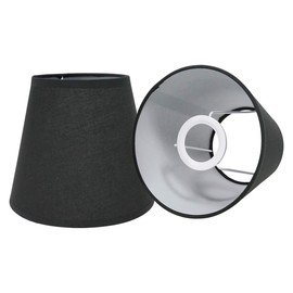 Eastlion Eastlion 2 Pack 6.2" E14 Nachttisch Lampenschirm Wandleuchte Kristall Kronleuchter Lampenschirme,Schwarz