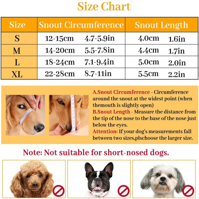 badaren Muzzle for Dogs, Medium Dogs, Labrador Muzzle Prevents Biting,