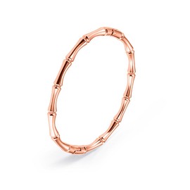 vissen Rose Gold Bling Bracelet for Women Stainless Steel Bamboo Shaped Classic Bracelet Simple Jewelry Gift