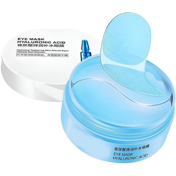 60 Parches Ojos Acido Hialuronico, Mascarilla Para Ojeras Y Bolsas,