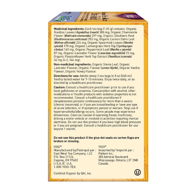 Yogi Tea - Chamomile Passionflower Stress Relief Tea (6 Pack)