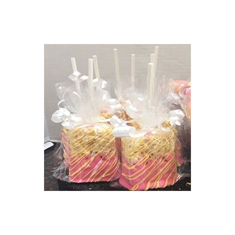 200 Rice Krispie 4W"x2D"x8H" Clear Gusseted Poly Bags for Favors
