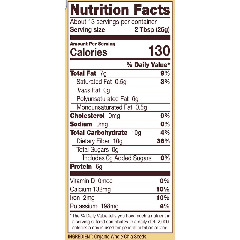 Bob's Red Mill Resealable Organic Chia Seeds 12 Ounce (Pack