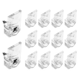 yyangz 50PCS Clear Glass Mirror Support Clip Plastic Mirror Holder Clip Wardrobe Mirror Glass Clip Fixing Clip Mirror Nail Glass Bracket Mirror Buckle Accessories Crystal Mirror Hanging Hardware