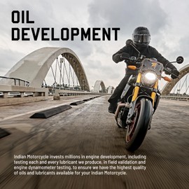 Indian Motorcycle Oil 20W-40 Semi-Synthetic for Specific Chief, Chieftain, Roadmaster, Springfield Models and More With Thunderstroke 111 & 116 Air Cooled Engines, Motor Oils, 1 Quart, Qty 1-2880012