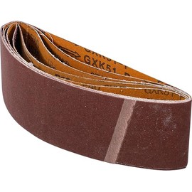 BGS Diy 80822 Sanding Belt Set for Belt Sanders 75 x 533 mm K 40-60 - 80-120 - 240 | 5 Pieces