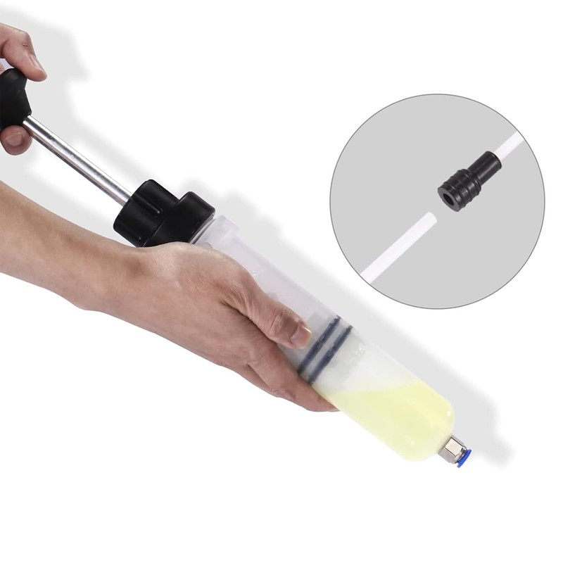 AIMALL Automotive Fluid Extraction & Filling Syringe Kit, Vacuum Pump