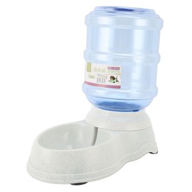 Pet Water Dispenser Gravity Refill Leakage Proof Clear Automatic Dog Cat Water Feeder for Dogs Cats Pets 3.5L Capacity