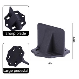 Umidex Wood Splitter Portable Firewood Kindling Splitter Tool with Wedge for Home Garden Campsite 4 * 4 * 2.7in