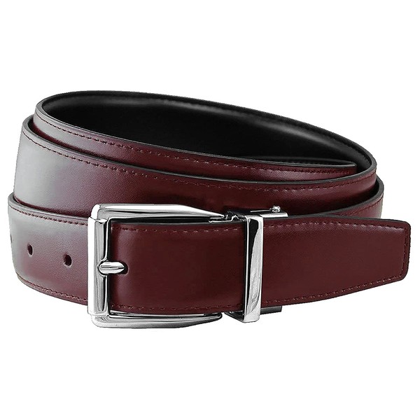 4010R-NP-RB30 Reversible Belt Genuine Leather Dress Casual Belt 1-1/8"(30mm) Wide