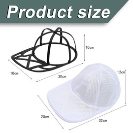 KEMUZ Cap Washing Machine Shape, Cap Washer for Baseball Caps, Foldable Baseball Cap Washing Rack, Cap Washing for Washing Machine or Dishwasher