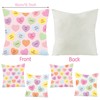 WATINC 4Pcs Valentine’s Day Candy Conversation Cute Heart Throw Pillow
