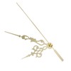 Mipcase 1Set Elegant DIY Metal Clock Hands Professional Replacement Clock