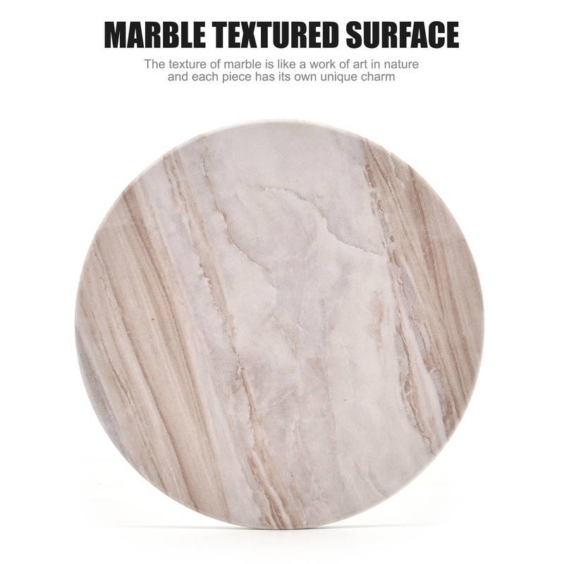 6Pcs Drink Coasters with Holder, Marble Style Ceramic Drink Coaster,