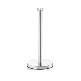 Thujopsis Kitchen Paper Holder, Won't Fall Down, One-Handed, Suction Cup Included, Stainless Steel Paper Stand, Simple, Large Roll, Stay-in-Place (Silver)