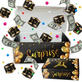 BONETAT Money Box for Money, Perfect Creative Money Gift Box for 21-Year-Old Boys & Girls, Surprise Explosion Box for Cash, Pop-Up Birthday Gift Box, Unique Cash Gift Ideas for Young Adults