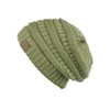 C.C Trendy - Gorro de punto trenzado grueso y suave