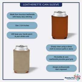 Style In Print Leatherette Beer Cuzzi Can Sleeve I Was Raised on Country Sunshine Inspiration & Motivation Engraved Can Cover Beverage Cooler Khaki, LKOOZ_KSSG117_K